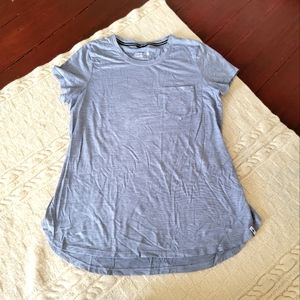 Smartwool Women's One Pocket Basic T-shirt size L Heathered Gray